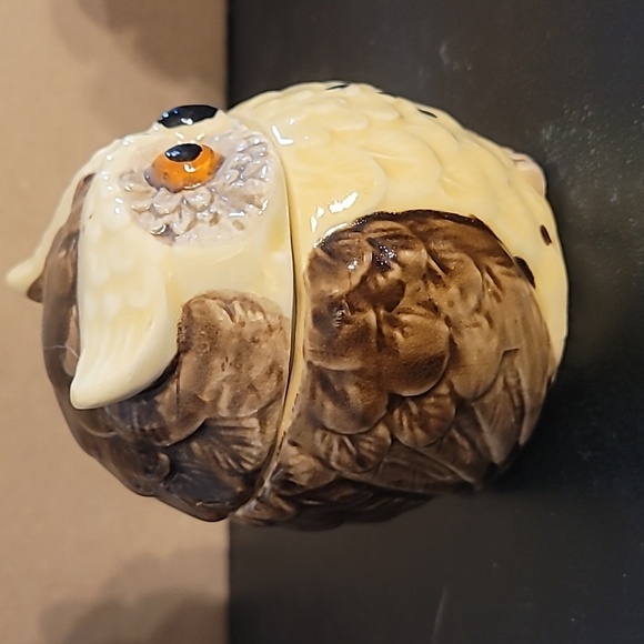 Vintage Owl Creamer, Sugar Jar, Salt & Pepper Shaker Set - Picture 3 of 16